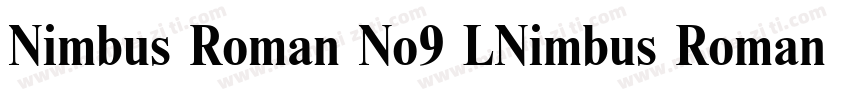 Nimbus Roman No9 LNimbus Roman No9字体转换